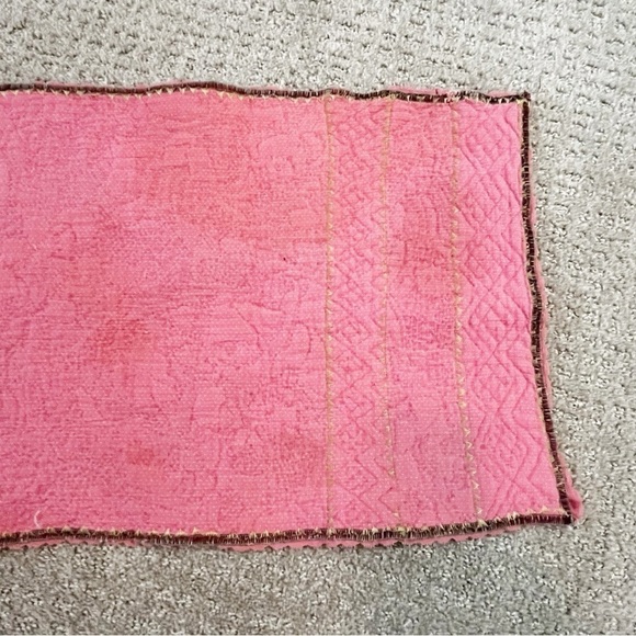 Handmade Pink Teddy Bear Table Runner Tea Party Dresser Scarf Shower Vintage - Picture 11 of 12